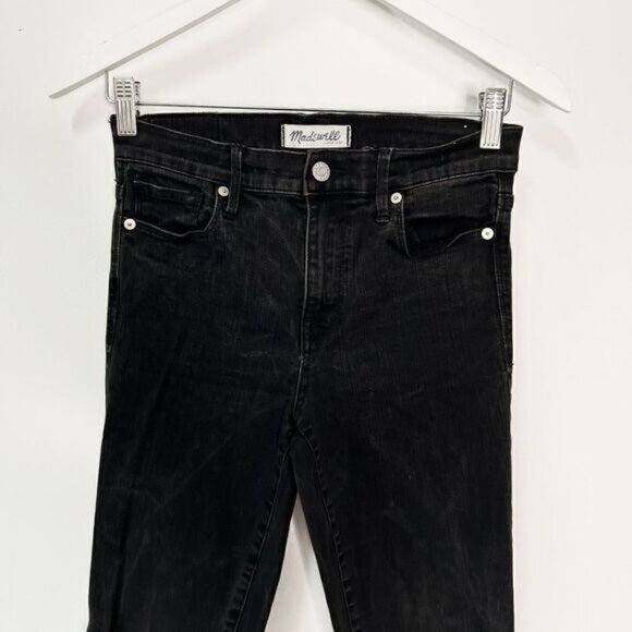 Madewell Washed Black High Riser Skinny Jeans - Picture 4 of 8